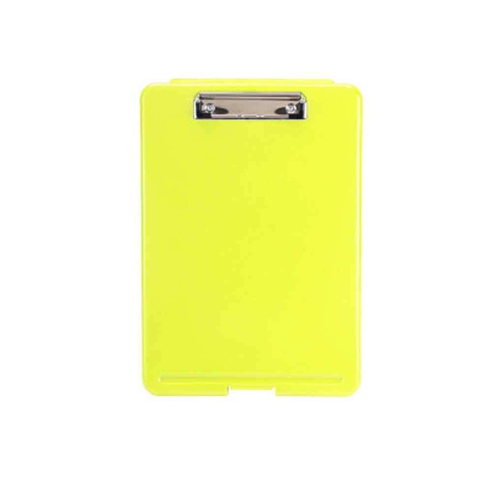 A4 Clipboard Filing Storage Case Multifunctional Campus File Office Workplace Family Office Desktop Organizing Supplies: yellow