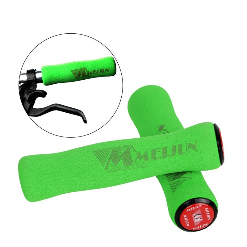 Empuñaduras de silicona para bicicleta de montaña, mangos de esponja para manillar, suaves y ultraligeros, guante de silicona antideslizante, 1 par: 10