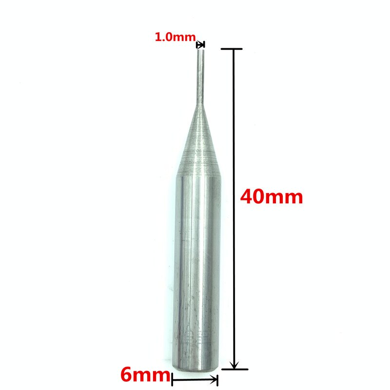 Carbide End Milling Cutter And HSS Tracer Point (Probe) For KUKAI Alpha Key Cutting Machines: 1.0mm carbide tracer