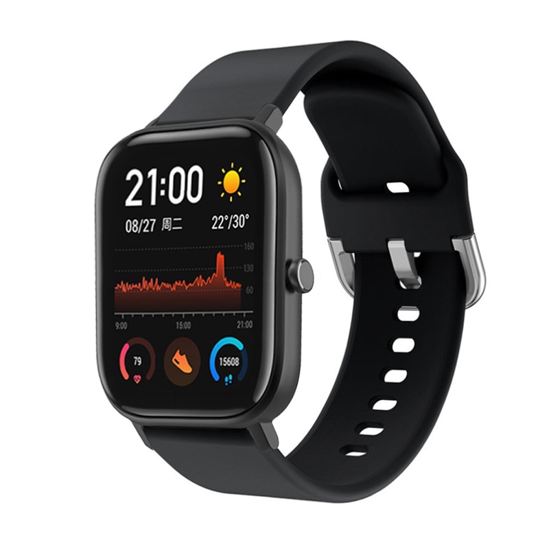 Silikone rem armbånd til huami amazfit bip strop urbånd 20mm til huami amazfit bip sports armbånd rem smart tilbehør