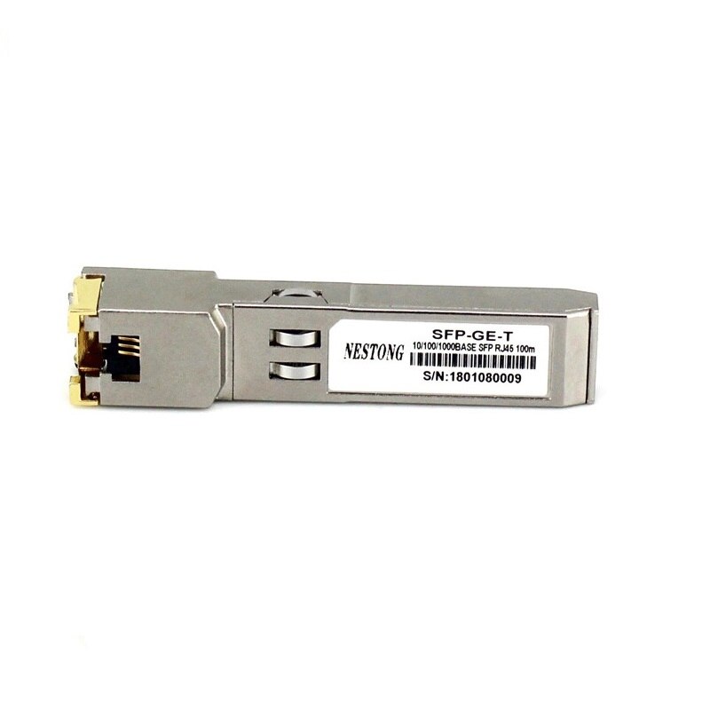 Gigabit Electrical Port Module RJ45 Compatible with Cisco Huawei H3C Photoelectric Conversion Optical Fiber Module SFP-GE-T-100m