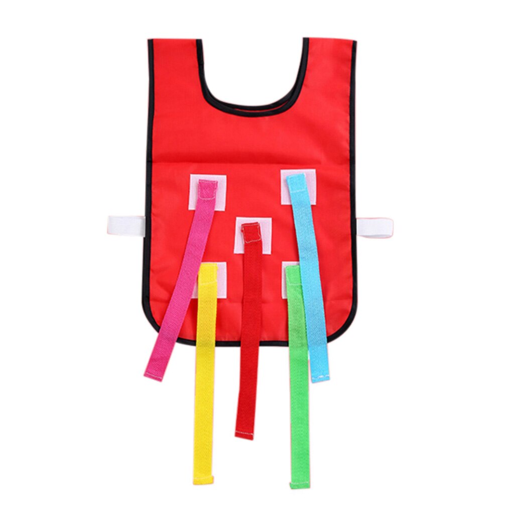 Sports Game School Kindergarten Outdoor Activity Children Catching Tail Vest: Red