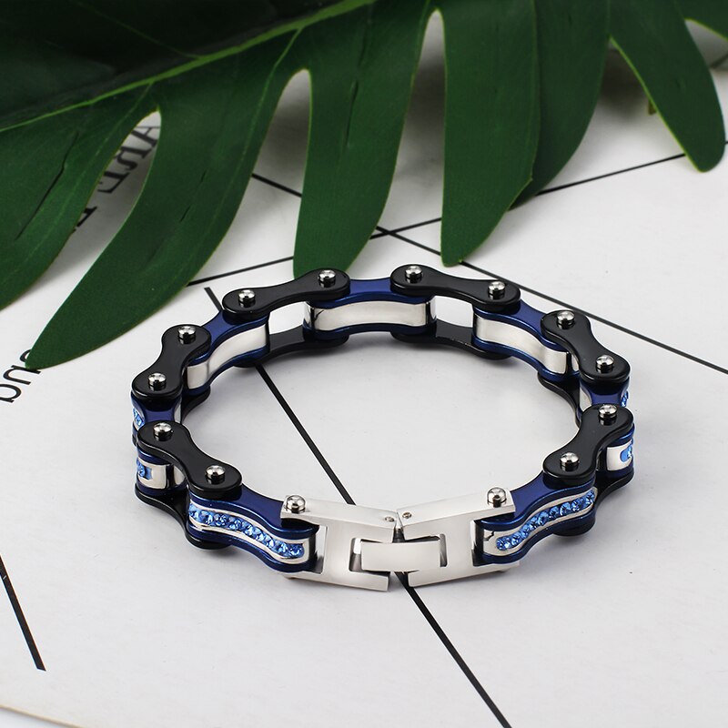 trend Biker Bicycle Motorcycle Chains Bracelet Bangle Punk Titanium Steel Bracelet Men's Bangle Women's Jewelry Bracelet