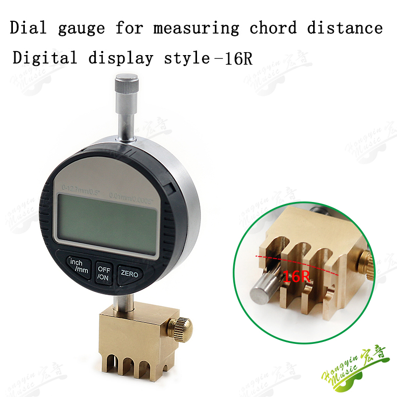 Cuerda de guitarra de baquelita popular, regla de distancia, medición de altura, medidor de dial, herramientas de mantenimiento de instrumentos hechas a mano para estudio: Verde