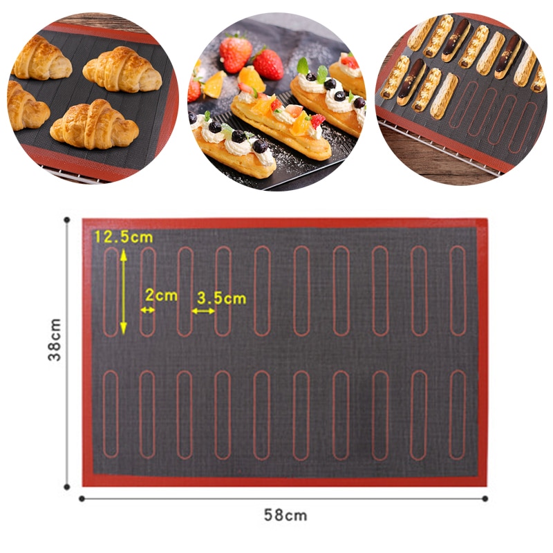 Non Stick Bakmat Oven Sheet Liner Voor Cookie/Brood//Koekjes/Puff/Eclair Geperforeerde Silicone pastry Tool Keuken Bakken