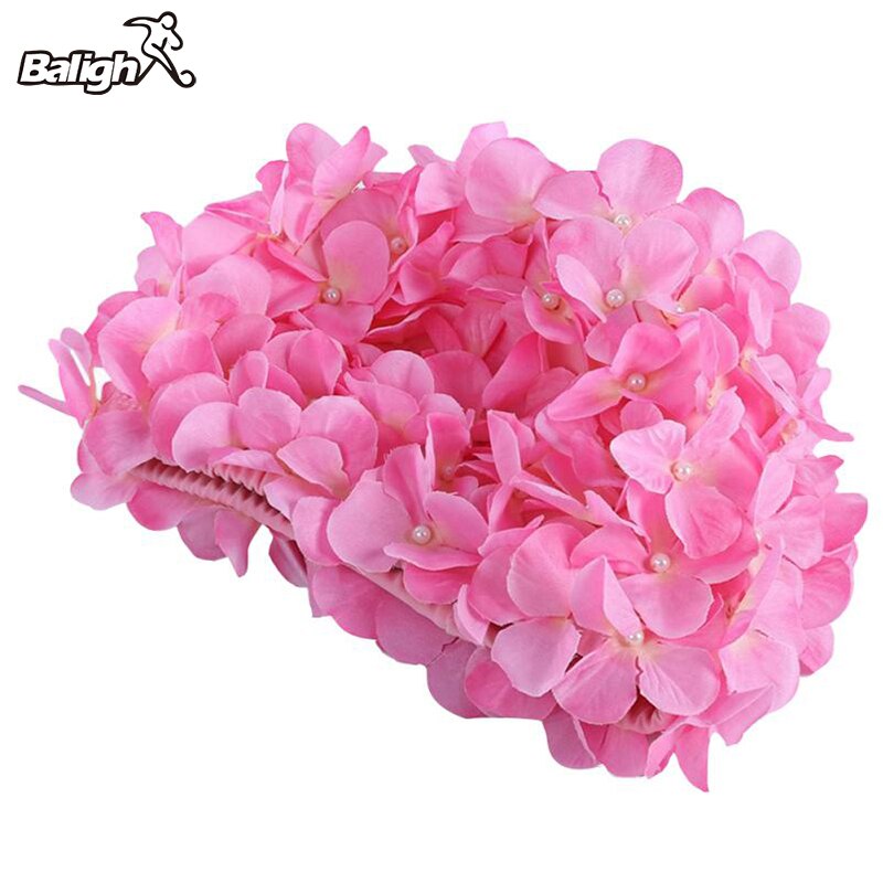 Balight Vrouwen Bloemen Bad Cap Zomer Dames Water Sport Badmuts Voor Lang Haar