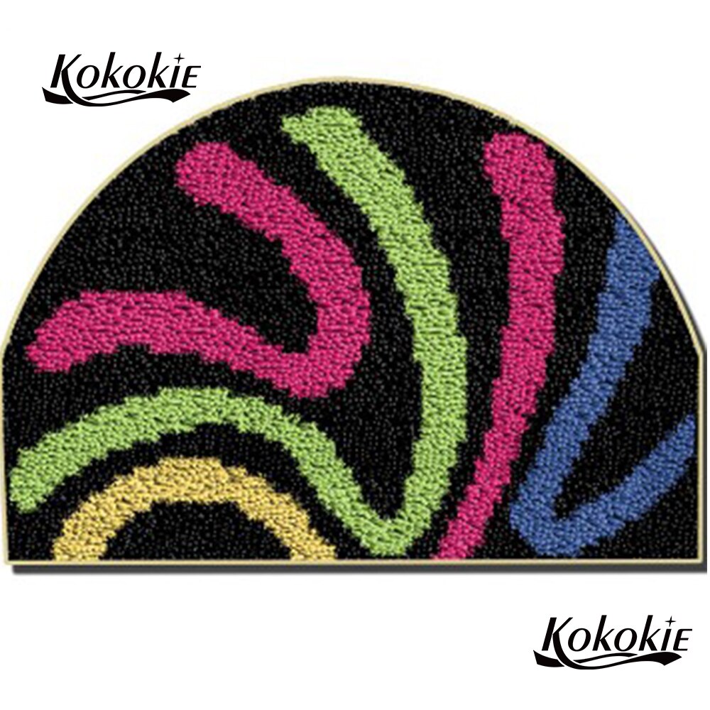 Handwerken knoop haak naald voor tapijt borduren klink haak kit diy kleed canvas afdrukken vloerklee foamiran voor handwerken