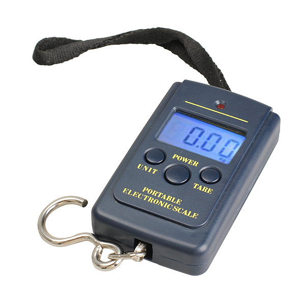 Tragbare 40kg/10g Elektronische Hängen Angeln Digital Tasche Haken Skala Wasserdicht Handliche Waage mit Haken LCD Anzeige Neue