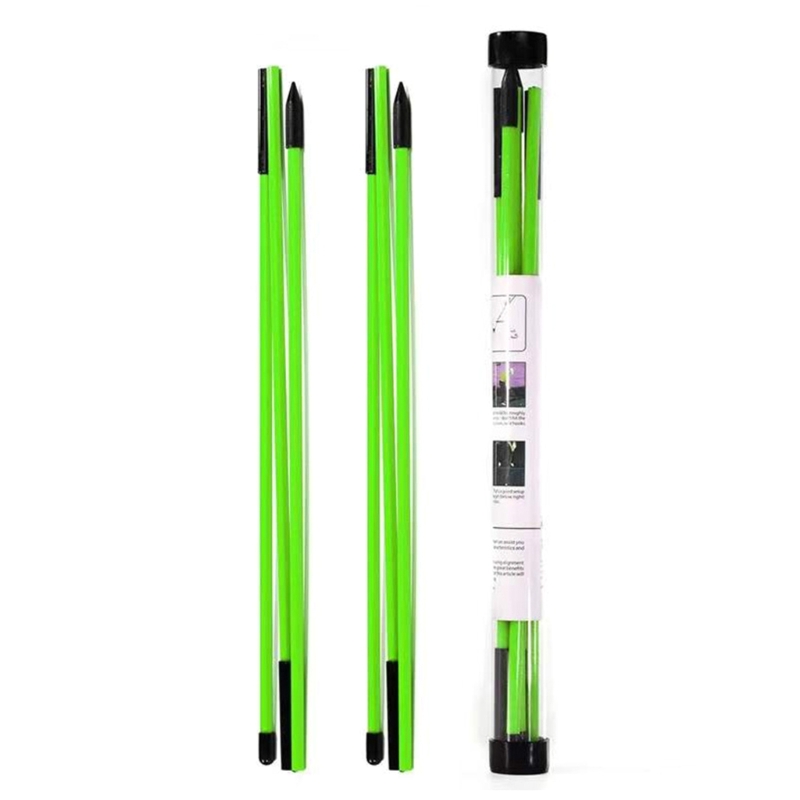 Bâtons de golf pliables, tiges d'entraînement, outils d'entraînement de swing, lot de 2, 11%: green
