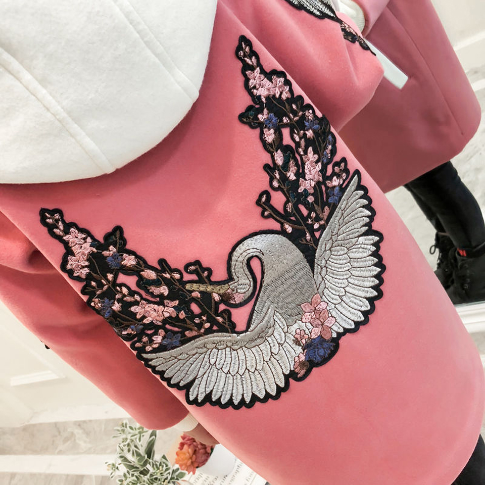 2019 Nuovi bambini di Inverno di Lana Giubbotti per Le Ragazze Lungo Vestiti Della Ragazza Bambini Spessore Caldo Cappotti Della Tuta Sportiva Del Denim di Cotone Con Cappuccio giacca