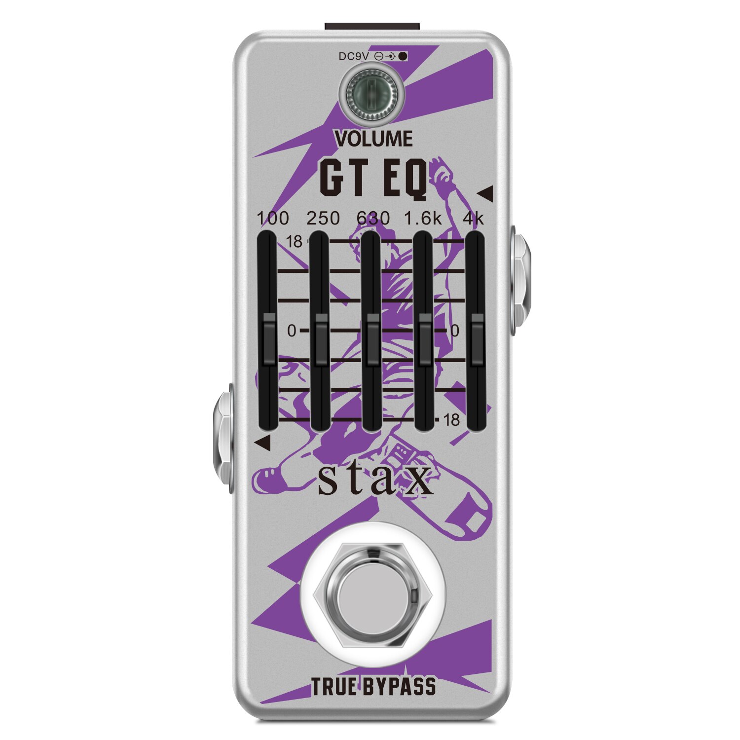 Pédale D'Effet Guitare Demonfx RED II - Overdrive TS9/TS808 - Switch De Timbre - Compacte Métal
