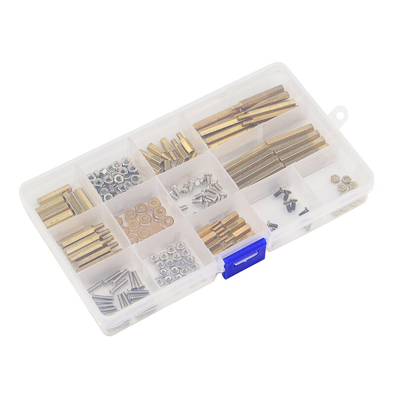 210 stks/partij Schroef kit M3 M2.5 Cooper Metalen Schroef Moer Mechanische Onderdelen Fasteners voor Raspberry Pi 3 voor DIY Board en Onderdelen