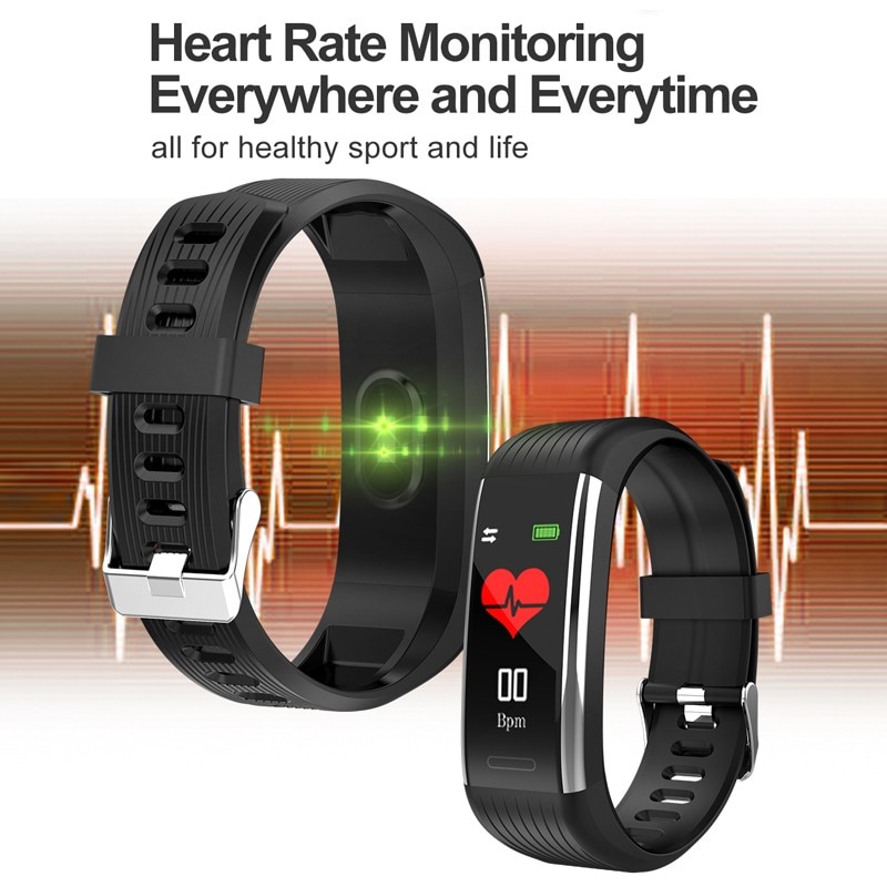 R1 smart band vandtæt cardio armbånd fitness tracker hjertefrekvens blodtryk påmindelse mænd kvinder armbånd ios android