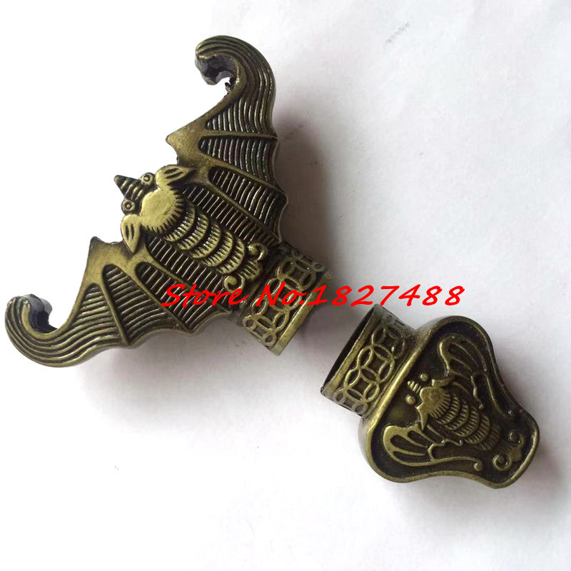 Handmade Metal Crafts Chinese TaiChi/WuShu Jian Sword Kirsite Fitting Bat Theme For TaiJi/KungFu Swords DIY Parts Set