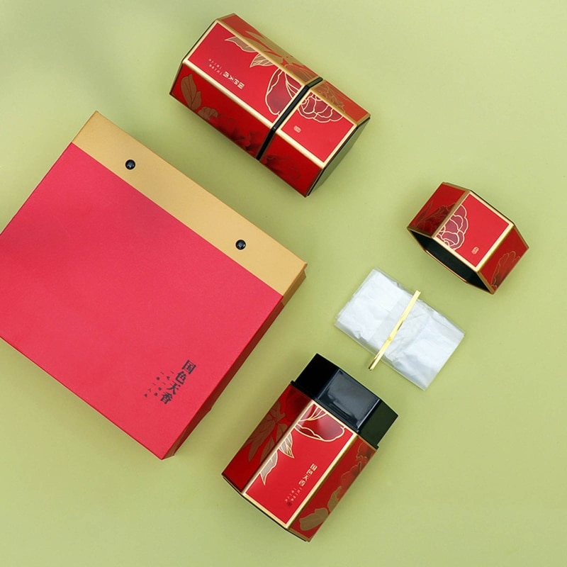 Q1JB Hexagon Thee Opslag Containers Thee Blikken Voedsel Opslag Container Snoeppot Blikjes Voor Thee Koffie Kruid Chocolade Suiker Kruiden