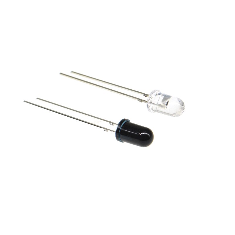20PCS F5 5mm 940nm LED Infrared Emitter and IR Transmitter Receiver Diode Diodes 301A Infrared to tube Flame sensor For Arduino: 10set EmitterReceive