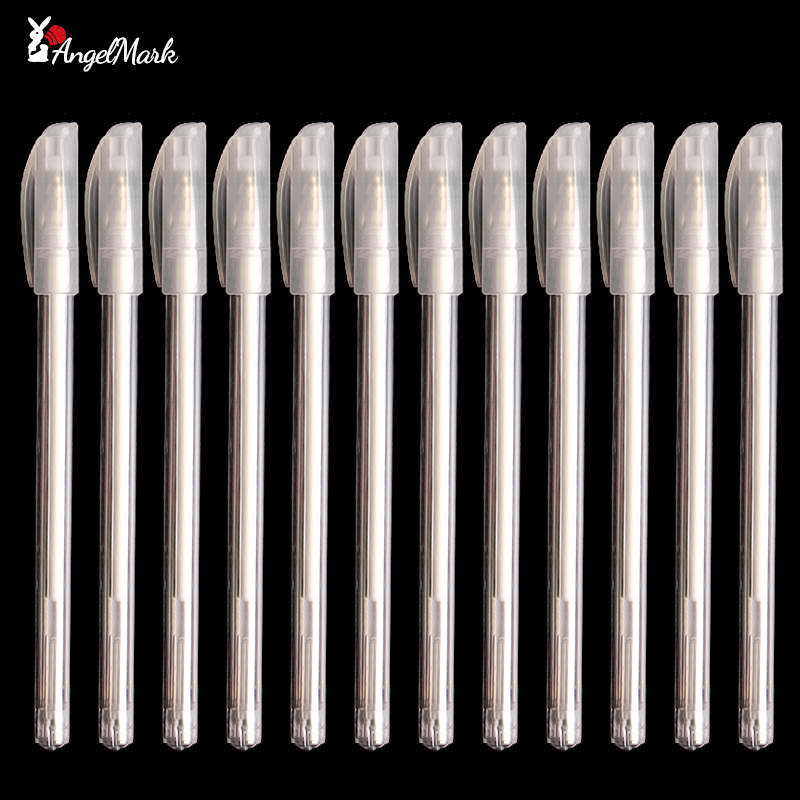 Stylo à encre Gel blanc classique, rouleau de gelée, marqueur pour surbrillance artistique, 3/6/12 pièces, blanc brillant, argent, or, peinture artistique, stylos à dessin: Violet