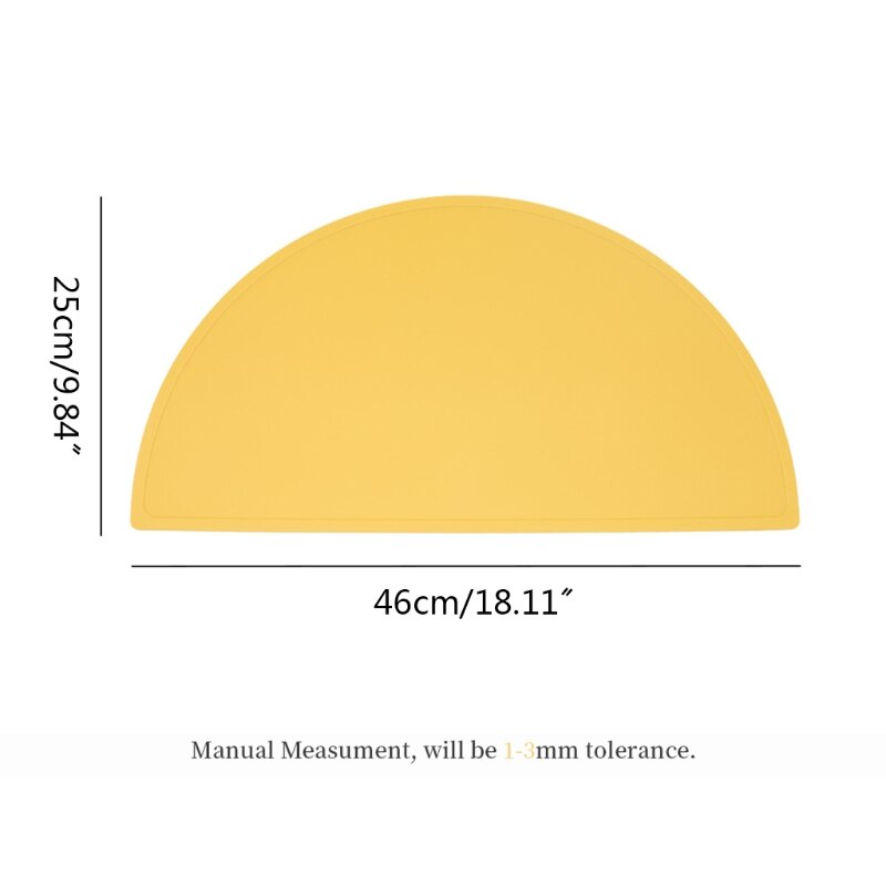 77HD Baby Silicone Placemat Reusable Non-Slip Table Mat Baby Dining Table Pad for Kids Toddler