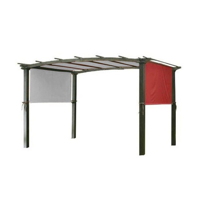 Pergola Replacement Canopy Cover with Fixation Strap Universal Waterproof Canopy Top for Outdoor Home Shade Structure WWO