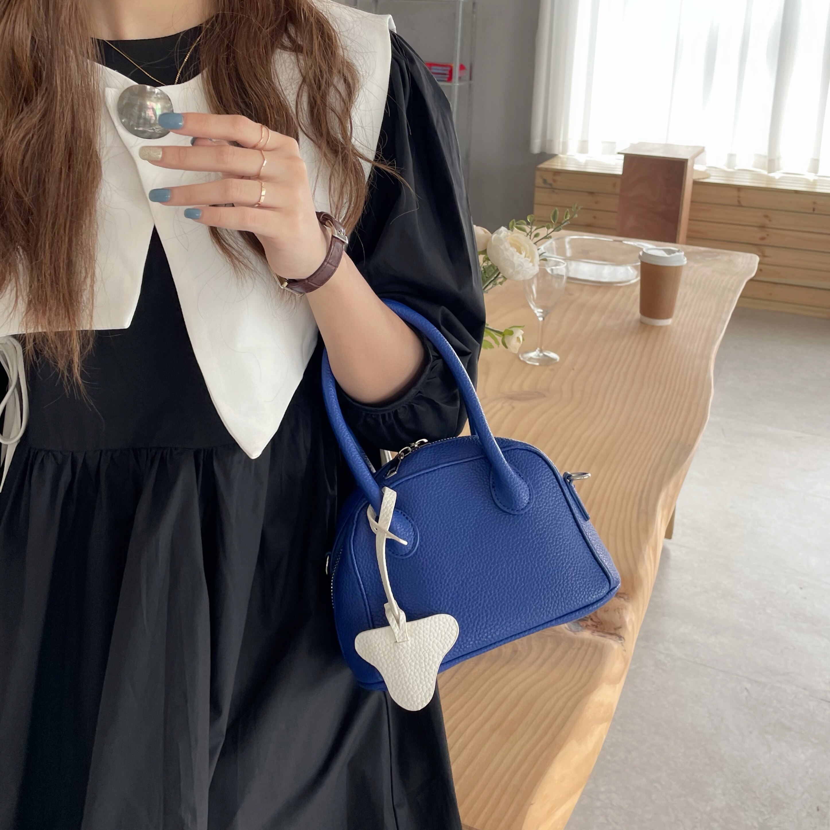Sac à main en couleur unie pour femmes, sacoche de bonne , à bandoulière, petite bourse tendance,