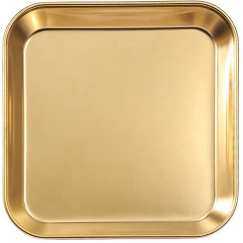 Square Plate Buffet Plate Fruit Plate Barbecue Plate Commercial Flat Base Kitchen Utensils 304 Stainless Steel: plum