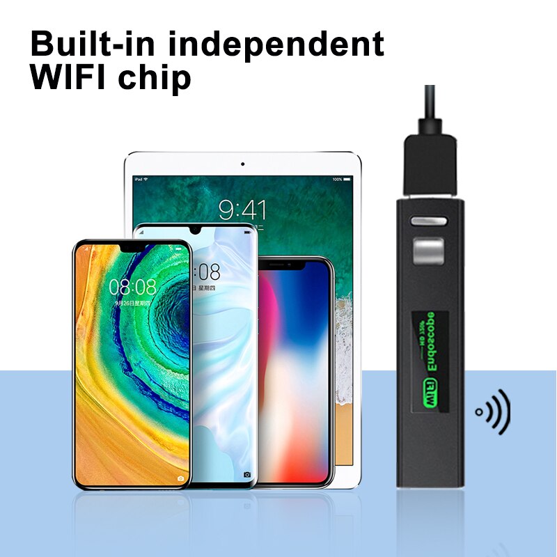 Wifi 8Mm Dual Lens 2MP Auto Endoscoop 3 In 1 Type C Usb Micro Aansluiten Boroscope Flexibele Camera Industriële tube Inspectie