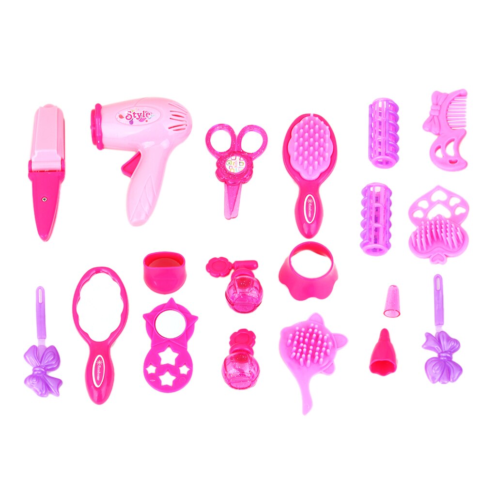 Beauty Case Childrens Girls Pretend Play Make Up Mirror Lot Accessories Toy