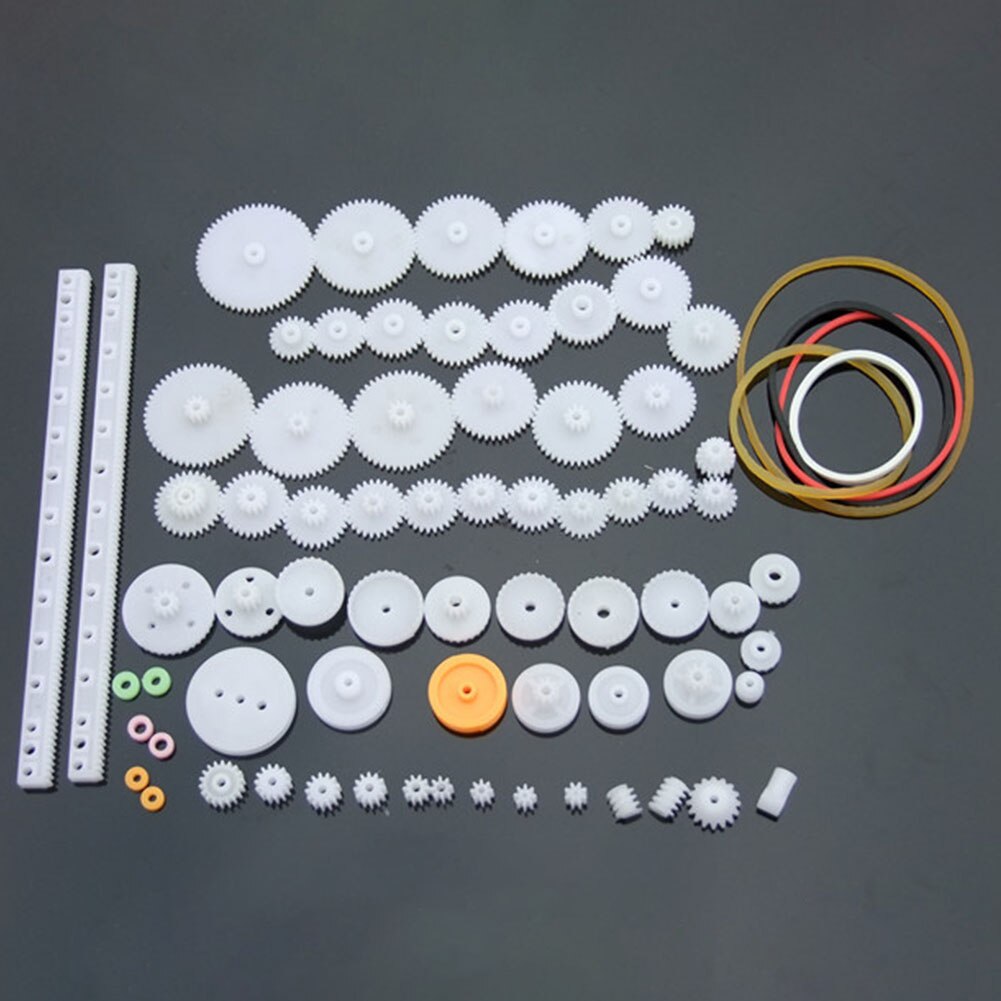 75pcs Repair Tool Worm Gear DIY Kit Single Double Layer Crown Necessary Cog Wheels Assorted Gearbox Car Model For Robot Pulley