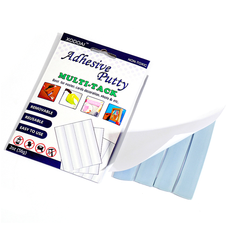 Multipurpose Blue Reusable Self-Adhesive Clay For Home Office School Removable Adhesive Putty Tabs Tack Clay