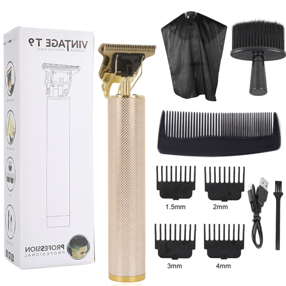 Electric Hair Clipper Barber Hair Cutting Machine Profession Baldheaded Hair Razor Cordless Men Beard Trimmer Shaver Hair Mower: Clipper Kit 5