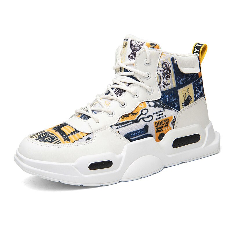 Mens Casual Sneakers Mode Casual Schoenen Klassieke Mannen Ademende Sneakers Mannen Casual Schoenen Zapatos De Hombre: WHITE / 7