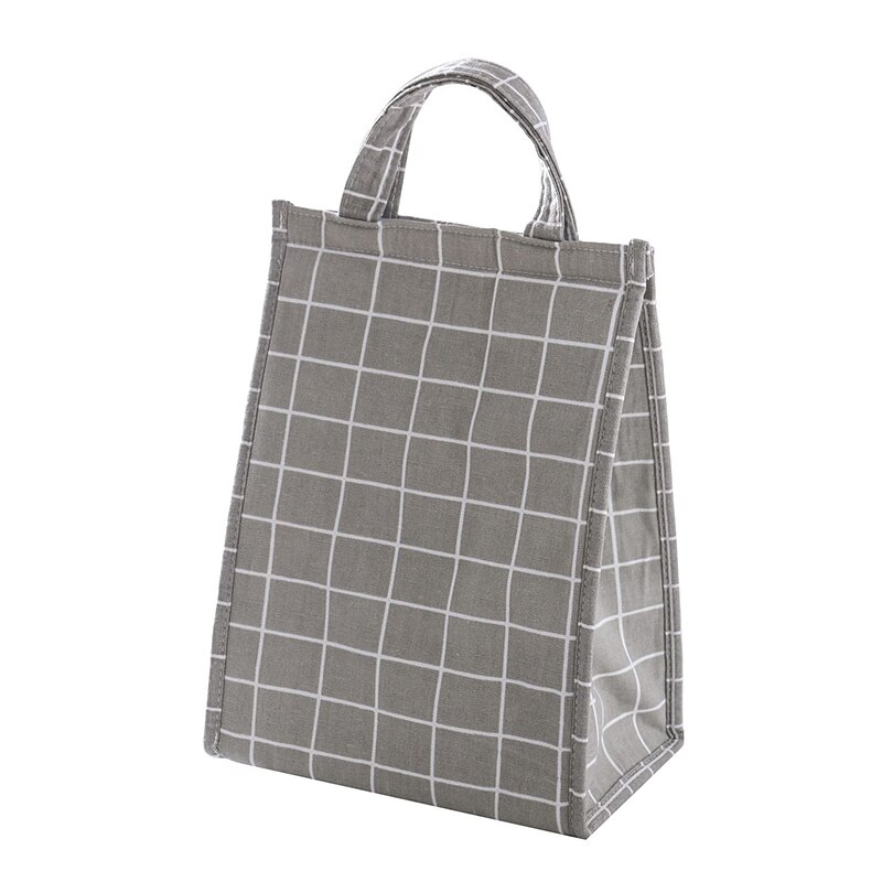 Koreansk madpose tyk vandtæt oxford stof isoleringspose kold ispose dame og børn bærbar stor kapacitet bento taske: B