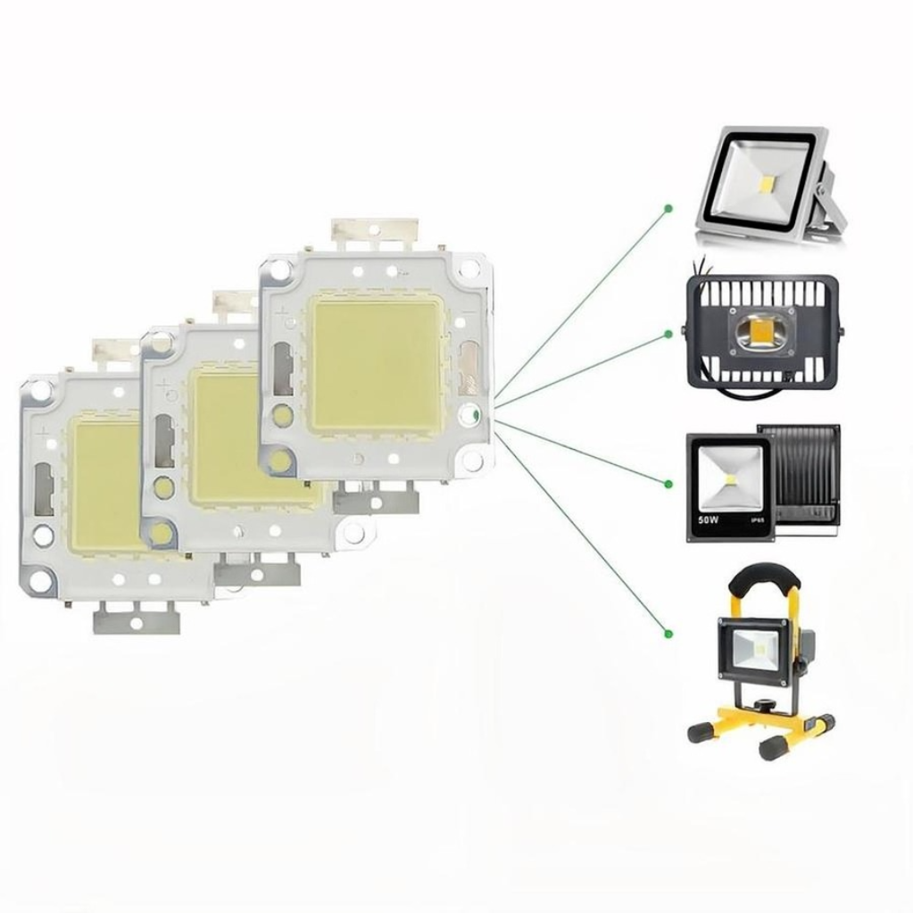 10W 20W 30W 50W 100W cuentas de lámpara de Chip LED DC 9-12V 30-36V COB LED Chip integrado cuentas de diodo de matriz para reflector DIY