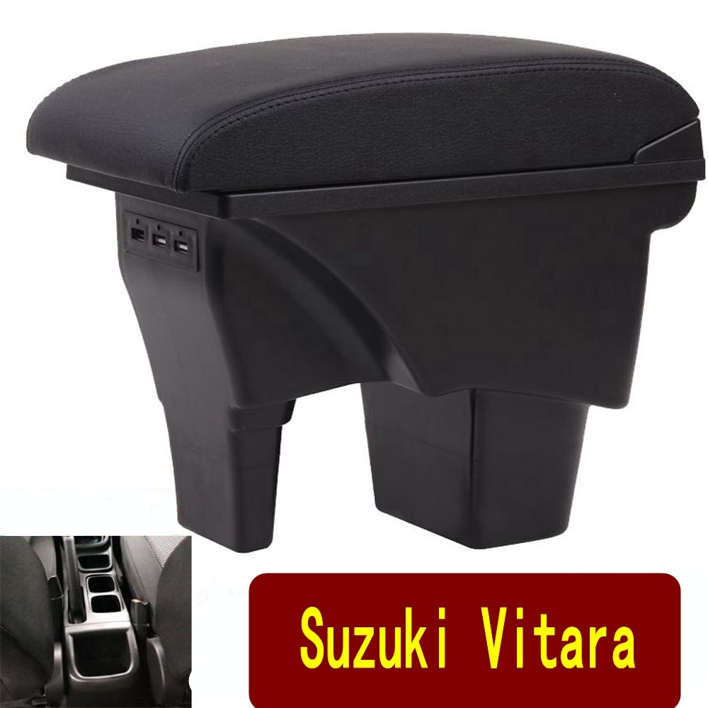 Voor Suzuki Vitara Armsteun Doos Universele Car Center Console Caja Modificatie Accessoires Dubbele Verhoogd Met Usb