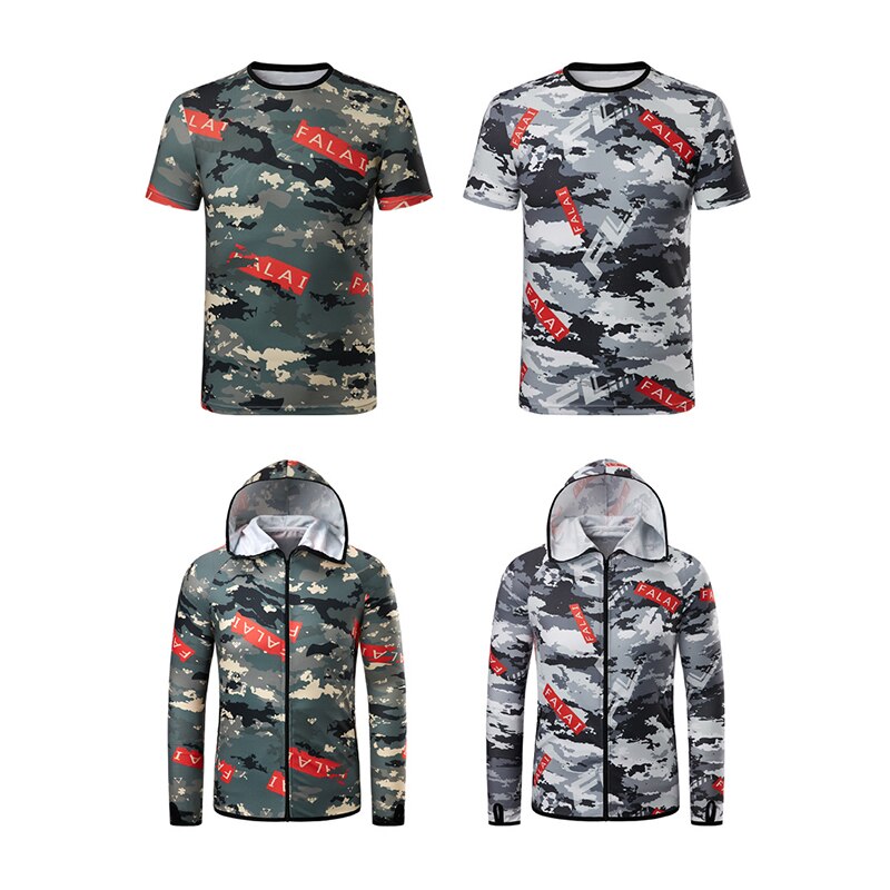 Camouflage Vissen Shirt Ademende Vissen Kleding Mannen Waterdichte Vissen Shirts Vissen Jas Sneldrogend Vissen Kleren