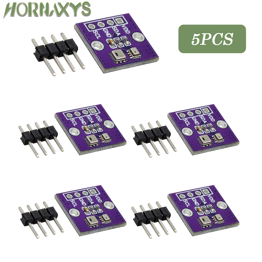 AHT20+BMP280 Temperature Humidity Air Pressure Module High-precision Digital Temperature Humidity and Air Pressure Sensor: WHITE