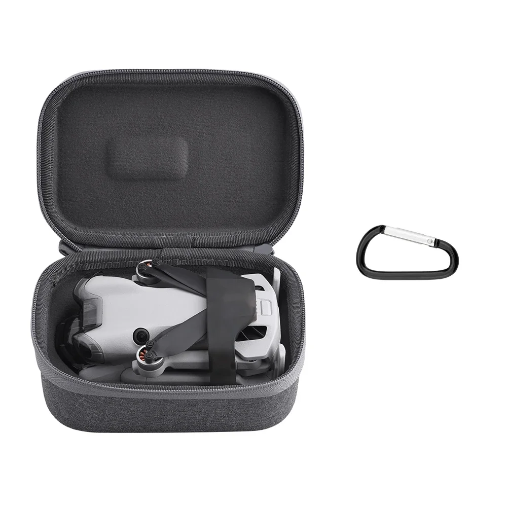 Bolsa de almacenamiento para Dron DJI Mini 4 Pro, Estuche de transporte portátil, controlador RC 2/RC-N2, bolso, caja de viaje, accesorios a prueba de polvo: Gris claro