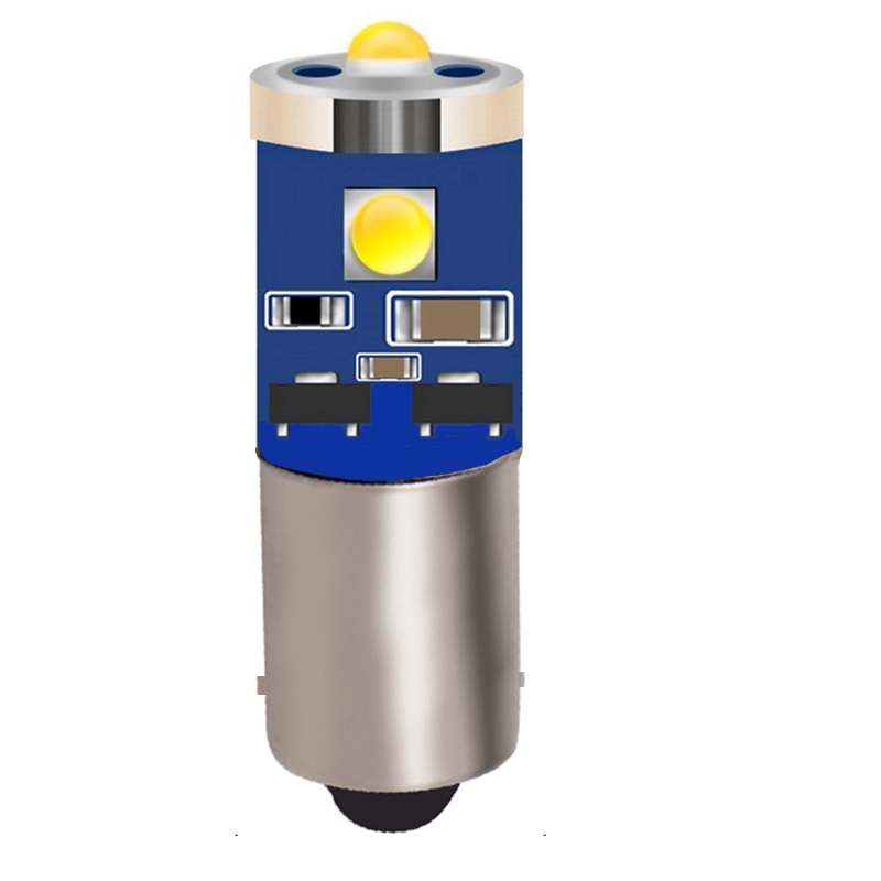 1 stk  t4w ba9s 363 1895 233 cree chip ledet parkeringslys canbus auto interiør læsning dome lamper bil hale side pære