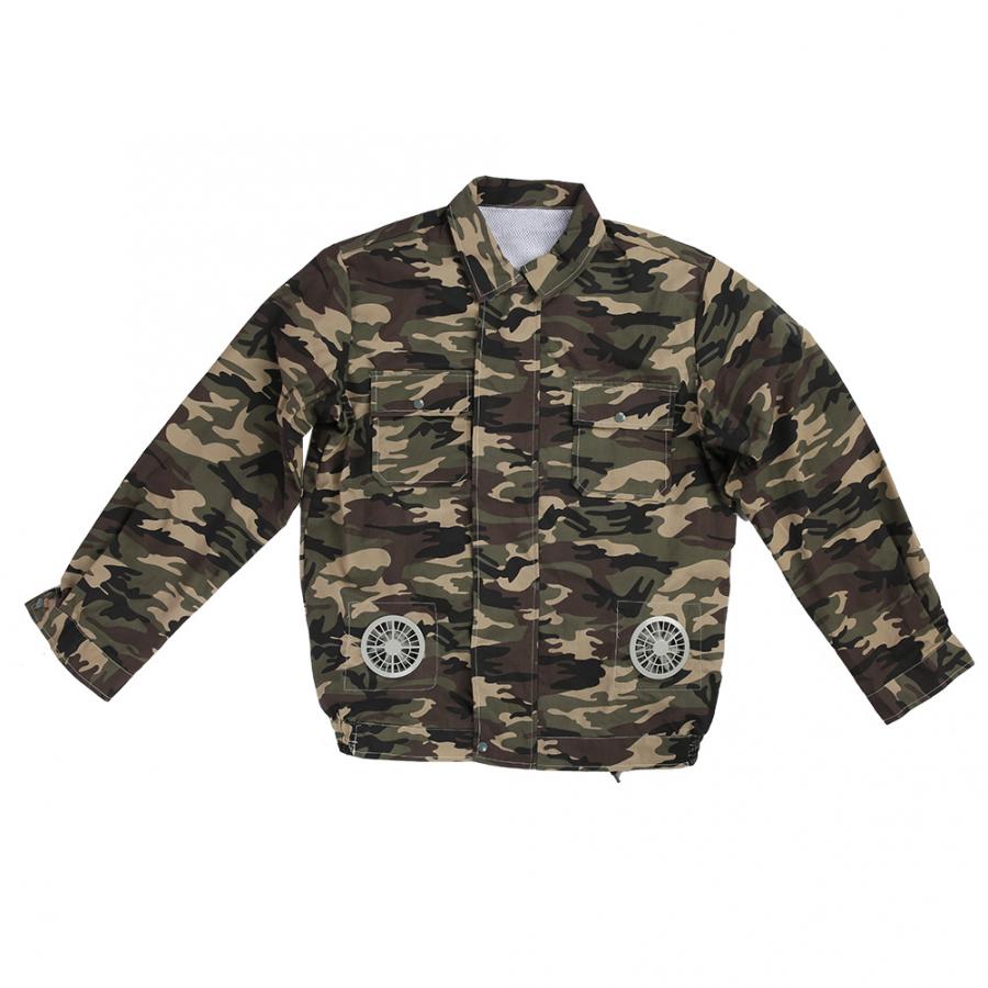 Outdoor Sports Man Summer Cooling Jacket Heatstroke Prevention Cooling Clothes Heat Proof Camouflage Hiking Climbing Jacket Coat