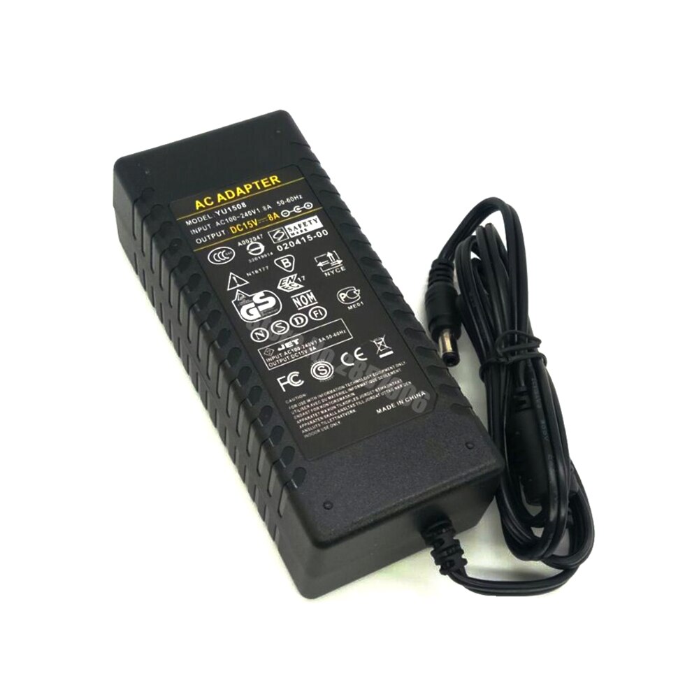 15V8A 120W AC DC Adaptor 5.5*2.1 mm Switching Power Supply Charger 15V 8A For LED Light CCTV