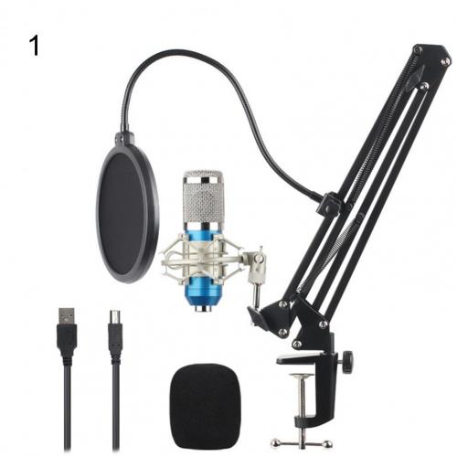 Microfono di registrazione BM700/BM800 basso consumo energetico Kit microfono USB 192/24bit regolabile per canto: 1