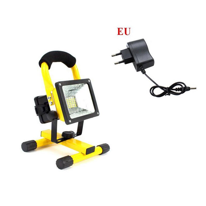 30W Waterproof Flood Light Outdoor 24 Led Reflector Portable 220v Rechargeable Spotlight Floodlight Work Light Construction Lamp: EU Plug
