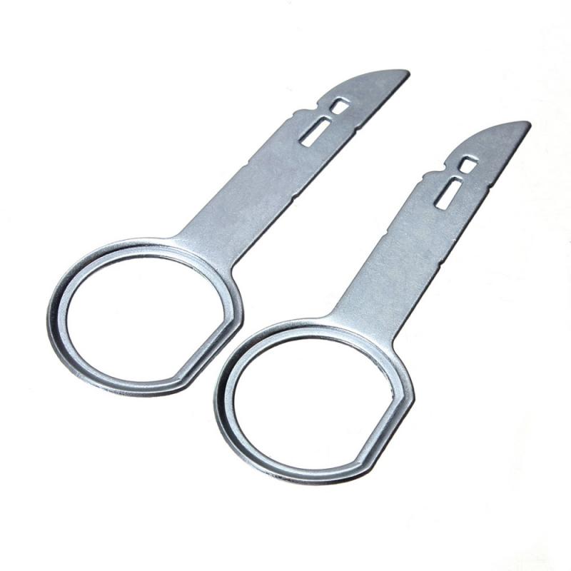 2 Pairs Car Stereo Radio Removal Tool Speaker Radio Removal Key Pin Tool key Adapts to VW Auto Parts Tools for Car Repair