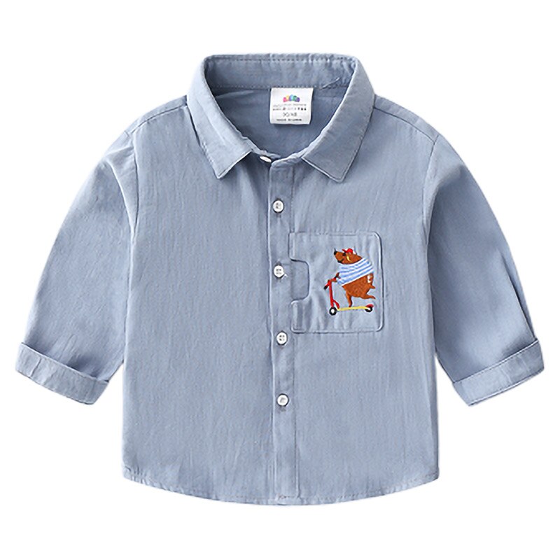 Bebê camisa de manga longa 2020 outono novos meninos crianças camisa de lapela tx-a637