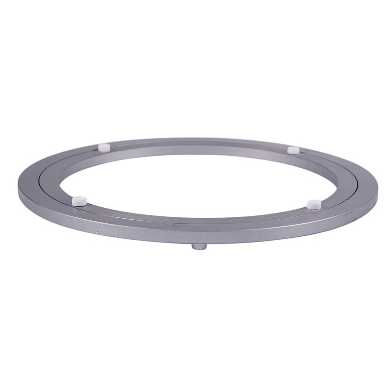 Aluminium Rotating Turntable Bearing Swivel Plate 16 Inch Silver