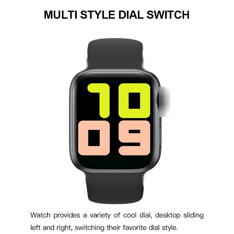 Iwo Serie 6 Smart Horloge T500 1.54 "Ips 44Mm Hartslag Bloeddrukmeter Bluetooth Oproepen Voor Android ios Smartwatch Mannen