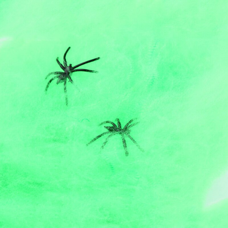 Nyhedstrækbar hjemsøgt spindelvævsrekvisit skræmmende edderkoppespind halloween dekoration halloween festartikler bar hjem hus