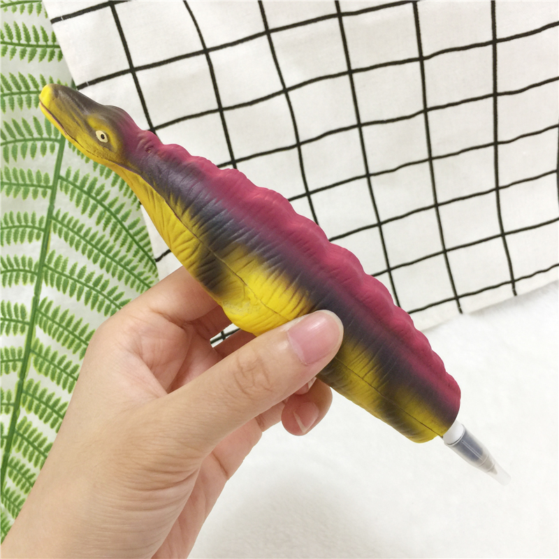 Squishy Pencil Sleeves Cute Panda Dango Dolls Lazy Cat Slow Rising Pen Cap Toppers Grip Scented Stress Relief Toy Ball pen: Gray