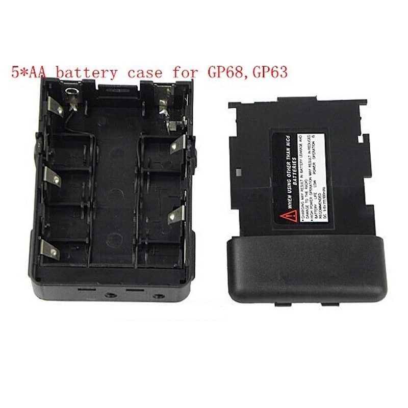 PMNN4001C 5 * bateria AA caixa caso para motorola GP68/GP63 walkie talkie rádio em dois sentidos