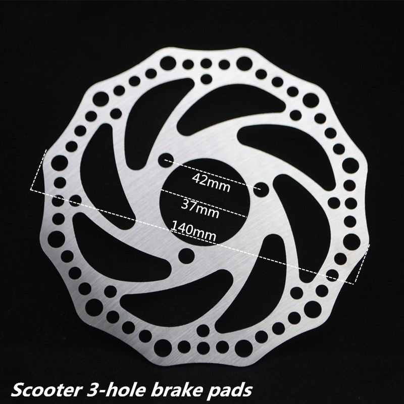 3 holes Disc Brake Piece Rotor 140mm Electric Scooter Disc Brakes Rotor With screw Electric Scooter Accessories: 140MM